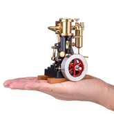 KACIO LS1-14 High-Performance Single Cylinder Reciprocating Steam Engine Model for Ships and Boats Over 60cm